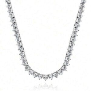 “Bellagio” LUXE 3 Prong Tennis Necklace 18” inch